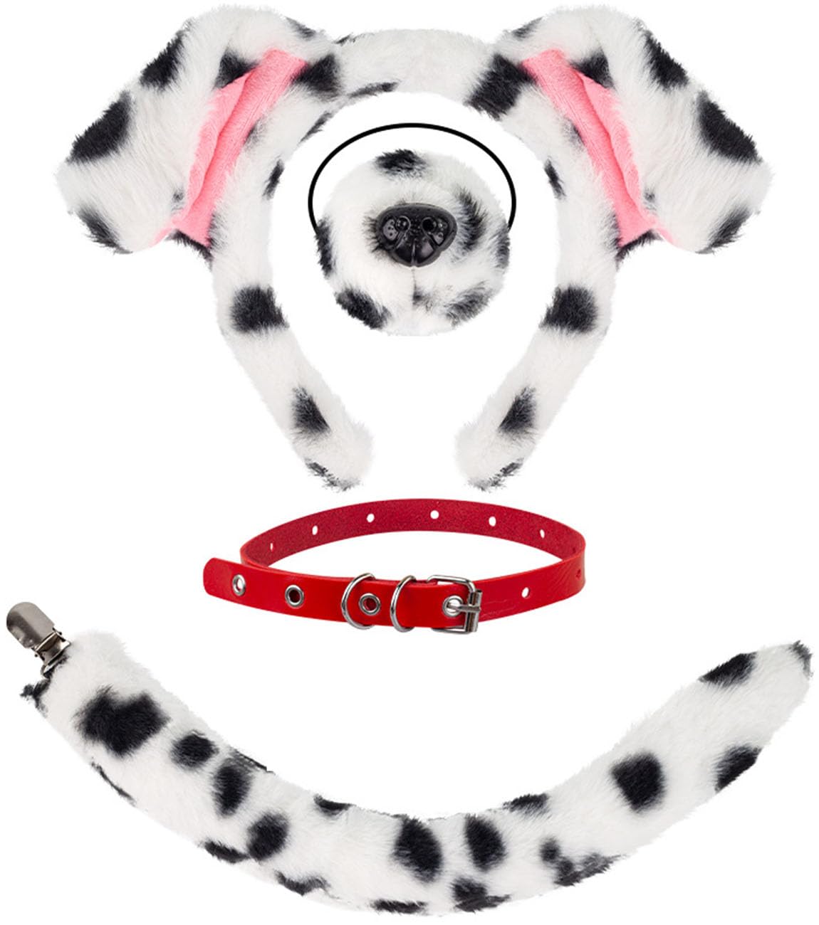 Gorbgle Dog Costume, Dog Antler Headband, Puppy Animal Ear Headwear for Women Halloween Christmas Cosplay Party Accessories