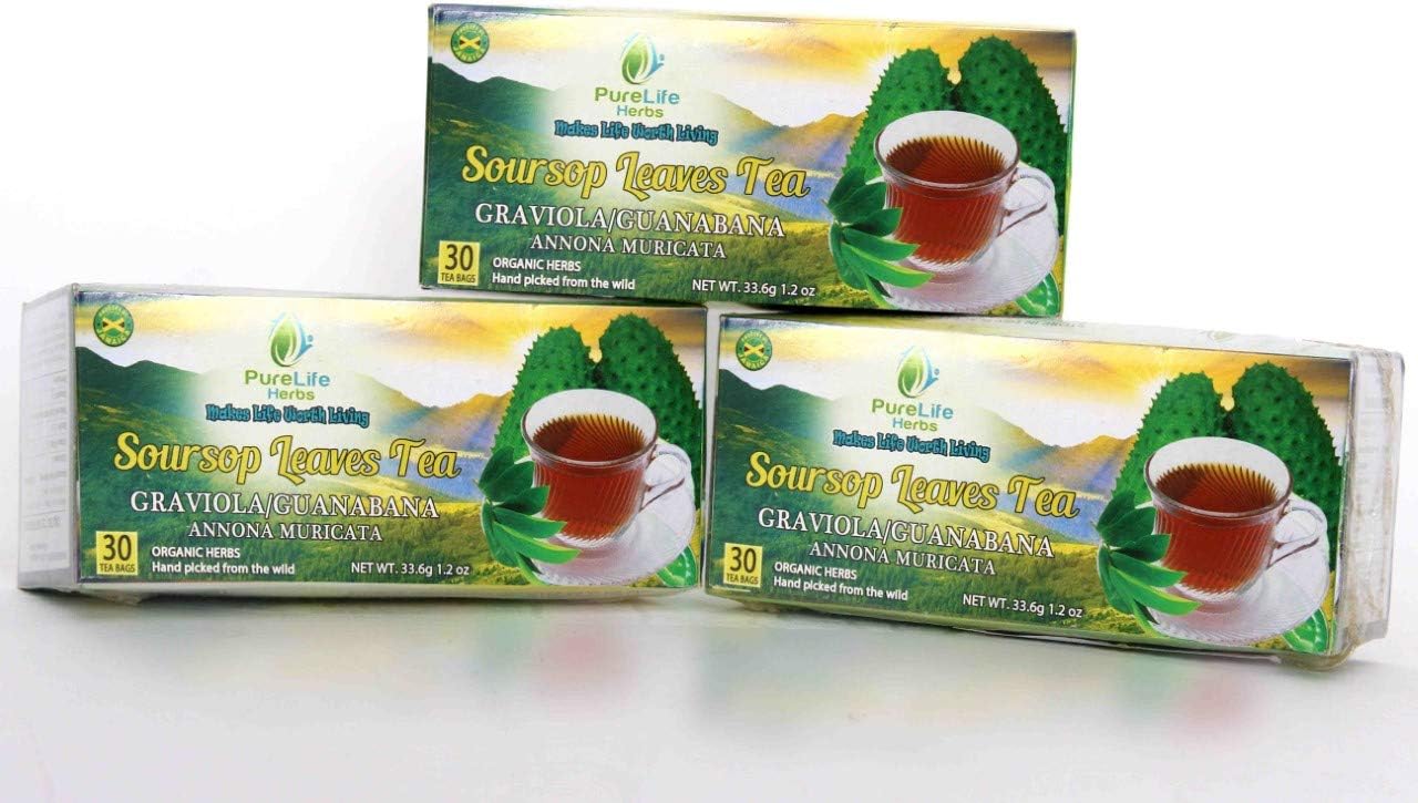 Graviola Leaves/Soursop leaves Tea -3 pack 90 teabags