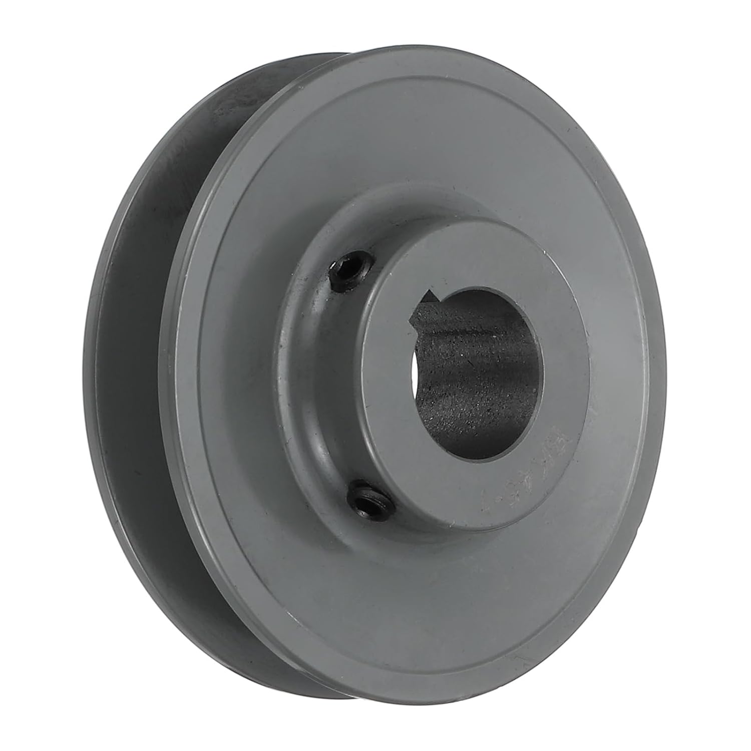 uxcell BK45-1 V-Belt Sheave 1"Bore 4.25"OD Single Groove Web Sheave Bored-to-Size Sheave, Cast Iron, Belt Section for 3L or B Belt