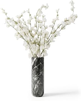 4Pcs Artificial Forsythia Flowers 41inch Fake Delphinium Flowers with Long StemsSilk Faux Flowers for Wedding Bridal Bouquet Wreath Table Centerpiece Outdoor Decor