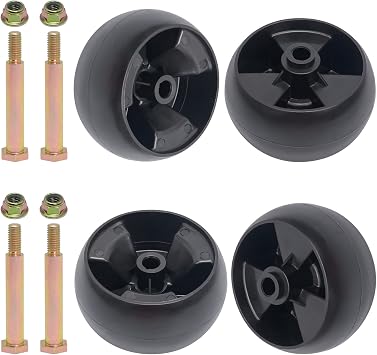 KOOTANS Deck Wheels for Cub Cadet Zero Turn Craftsman MTD 734-04155 Toro 112-0677, 5" Deck Wheel Kit with Bolts and Nuts 4 Pack