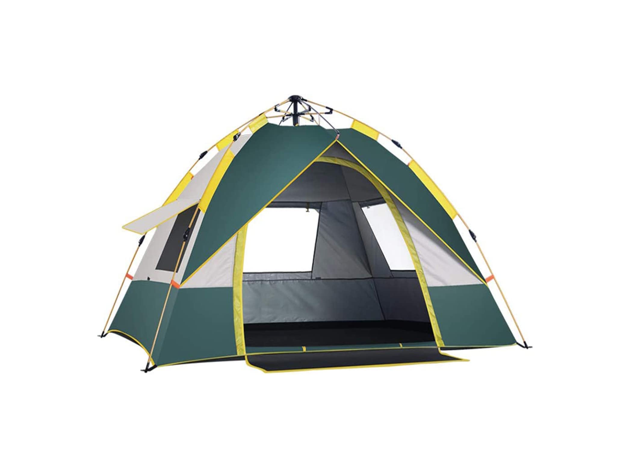 Advance Automatic Camping Tent - 4 Person, Lightweight, Waterproof for Hiking and Outdoor Use - Easy Setup Pop-up With Removable Rainfly and Carry Bag