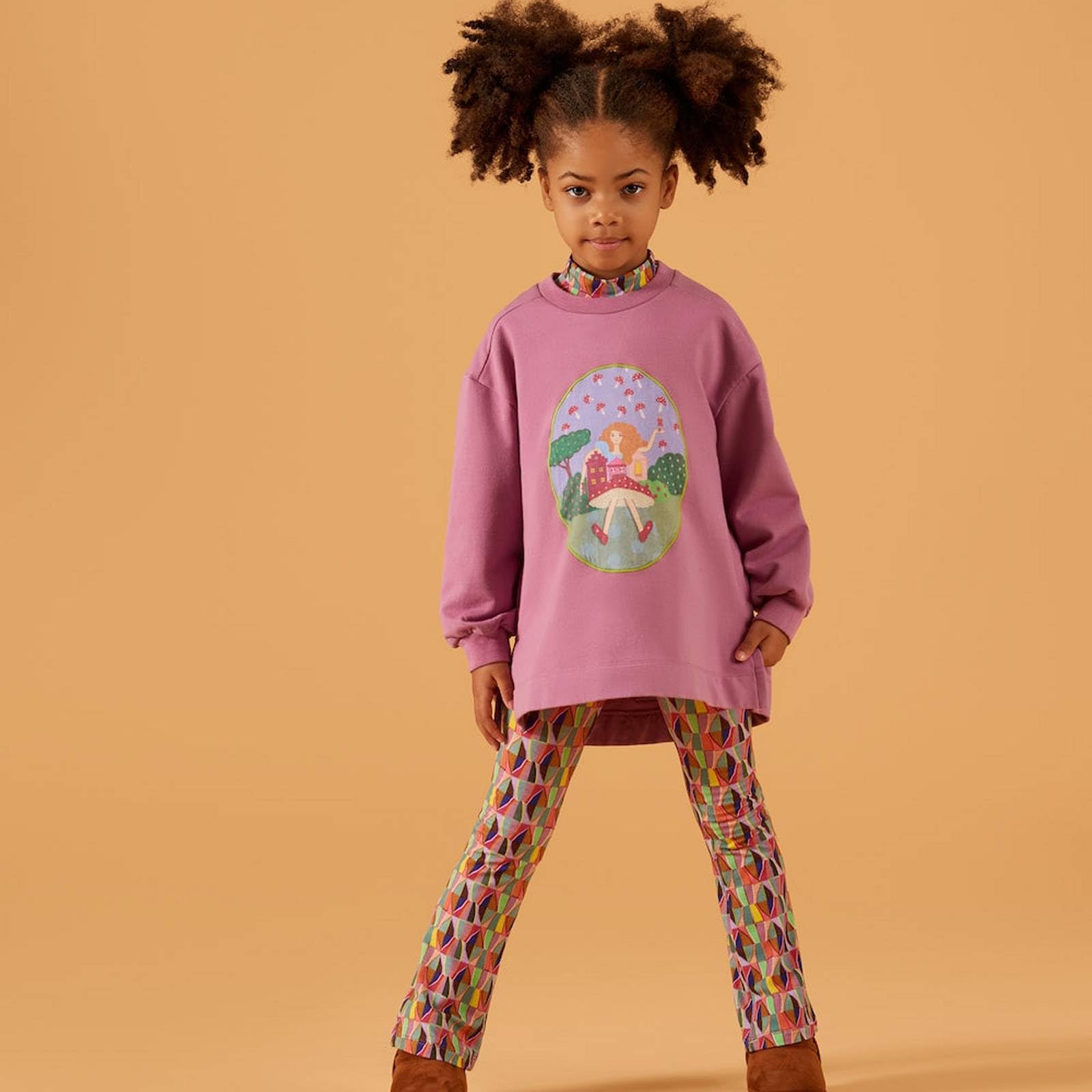 Oilily Mädchen Sweat-Shirt Hinde-104 - Kindermode : Mädchen