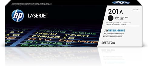 HP LaserJet Pro MFP M274n (M6D61A) Colour Multifunction Laser Printer, White + HP 201X Toner (black)