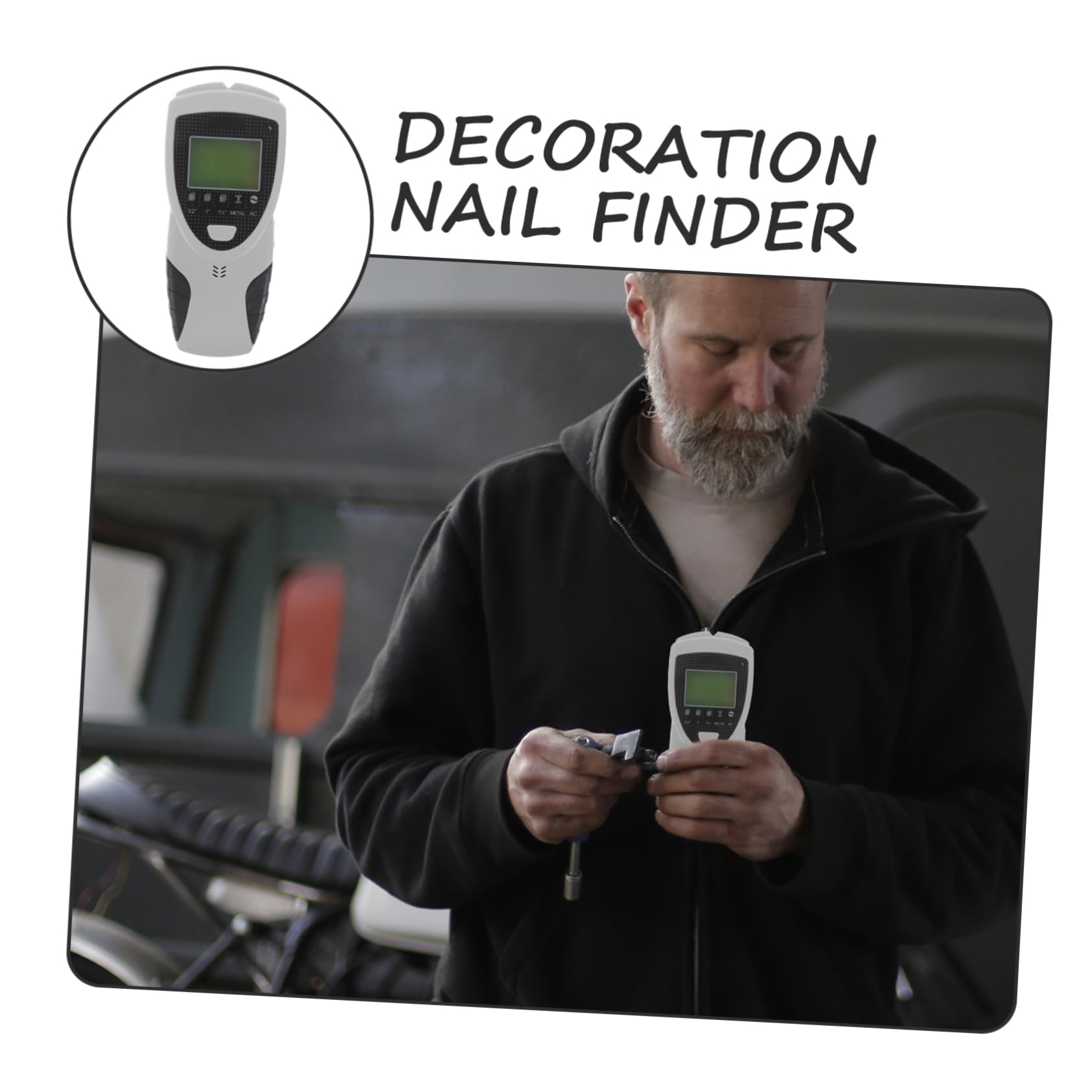 OSALADI Scanner Da Parete Per Rilevamento Metalli e Fili Dispositivo Elettronico Multifunzione Design Ergonomico Utile Per Professionisti e Fai Da Te