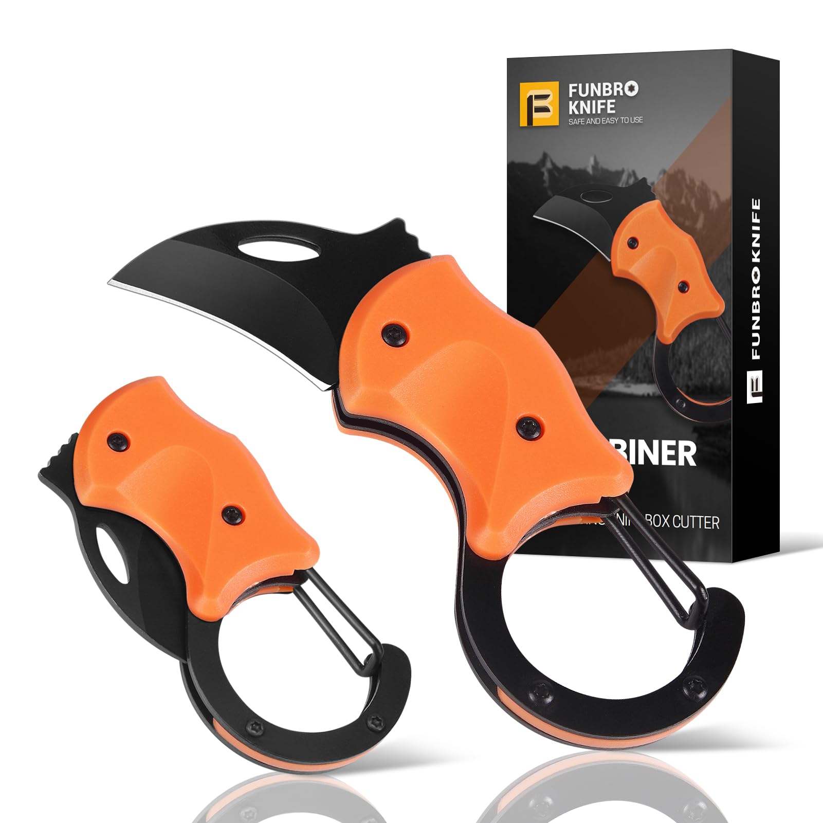 小物 FUNNY SimplyDurableWorkGear CLIPBILLFOLD FUNBRO Small Pocket Knife for Men, Cool Folding Knife Box