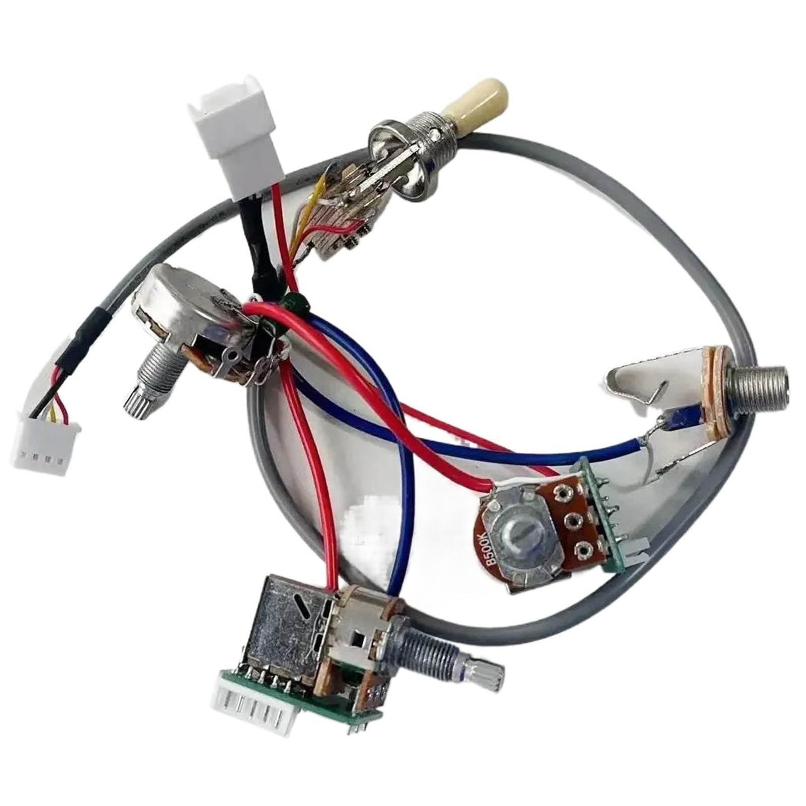1 Juego De Potenciómetros De Interruptor Push Pull Para Pastilla De Guitarra Eléctrica ST