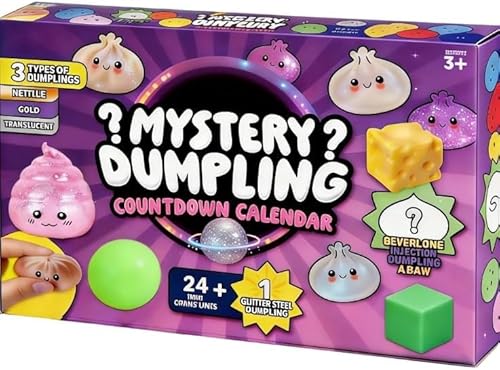Mysterious Dumpling Soft Openable Calendar - 24-Day Stress Relief Toy