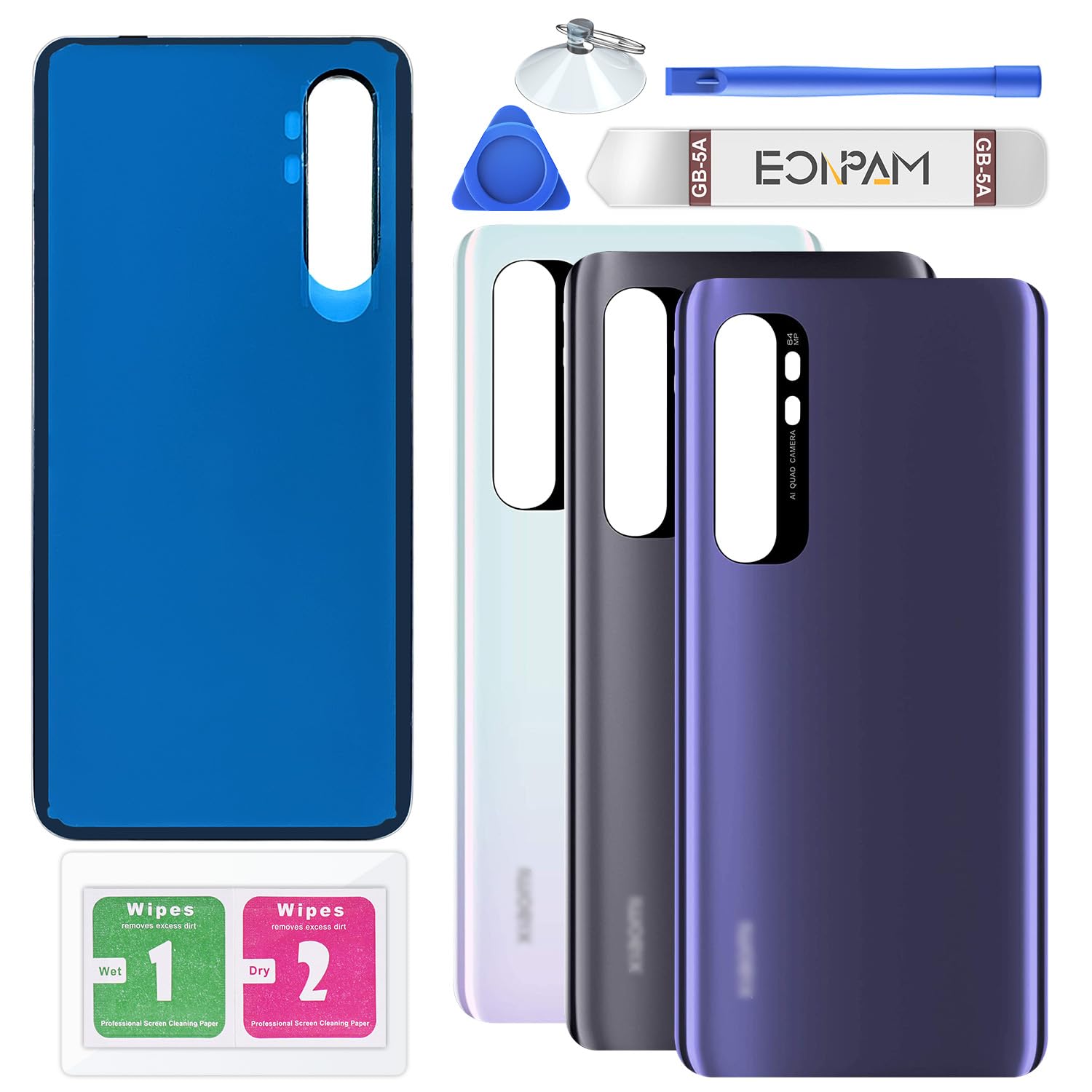 Amazon.com: Eonpam Back Glass Replacement for Xiaomi Mi Note 10