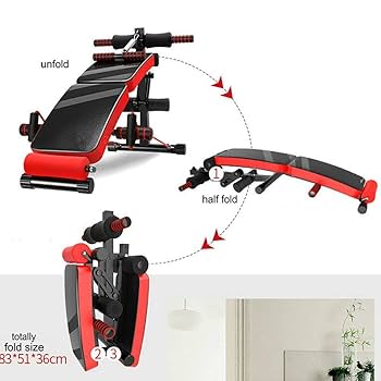 Amazon | 折りたたみシットアップウェイトベンチ多機能家庭用