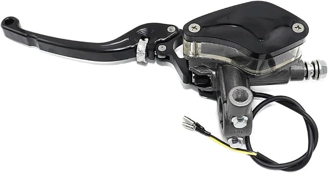 Motorbike Brake Levers Hydraulic Brake Pump Master Cylinder Motorcycle Lever Racing Motorbike Clutch Handle for 22mm Suzuki Motorcycle Brake Clutch LeverBlack Left