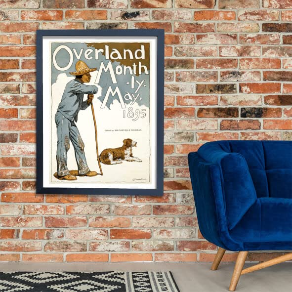 Couverture Overland 1895 encadrée | Solution déco murale mate pour petit espace