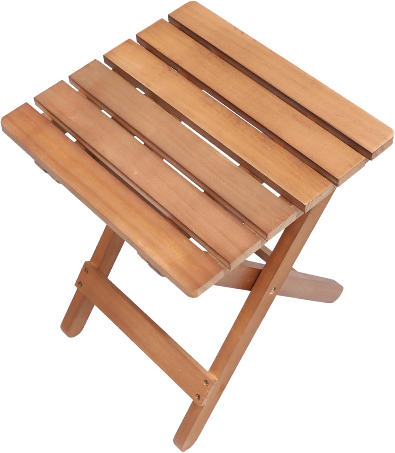 MERRYHAPY 1Pc Portable Solid Wood Folding Chair Lightweight Household Wooden Long Strip Stool with Construction and Simple Design Easy to Store and Move for Indoor and Outdoor Use