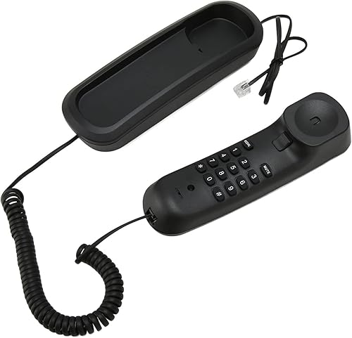 Teléfono de pared, teléfono fijo de estilo antiguo con cable retro silencio redireccionamiento con cable para el hogar para la oficina de la escuela disponible en Yaxa Peru