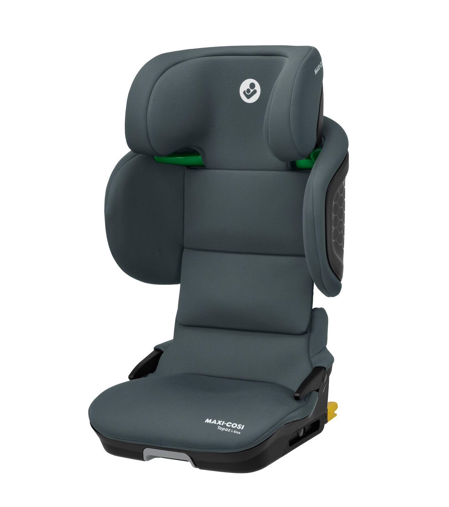 Maxi-Cosi Topaz i-Size, Silla Coche Plegable, Silla de Coche ISOFIX, 3,5-12 a, 100-150cm, Portátil, Altura Ajustable, Protección contra impactos laterales G-CELL, Full Graphite