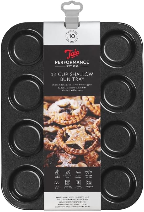 Tala Non Stick 6 Cup Muffin Pan, Black