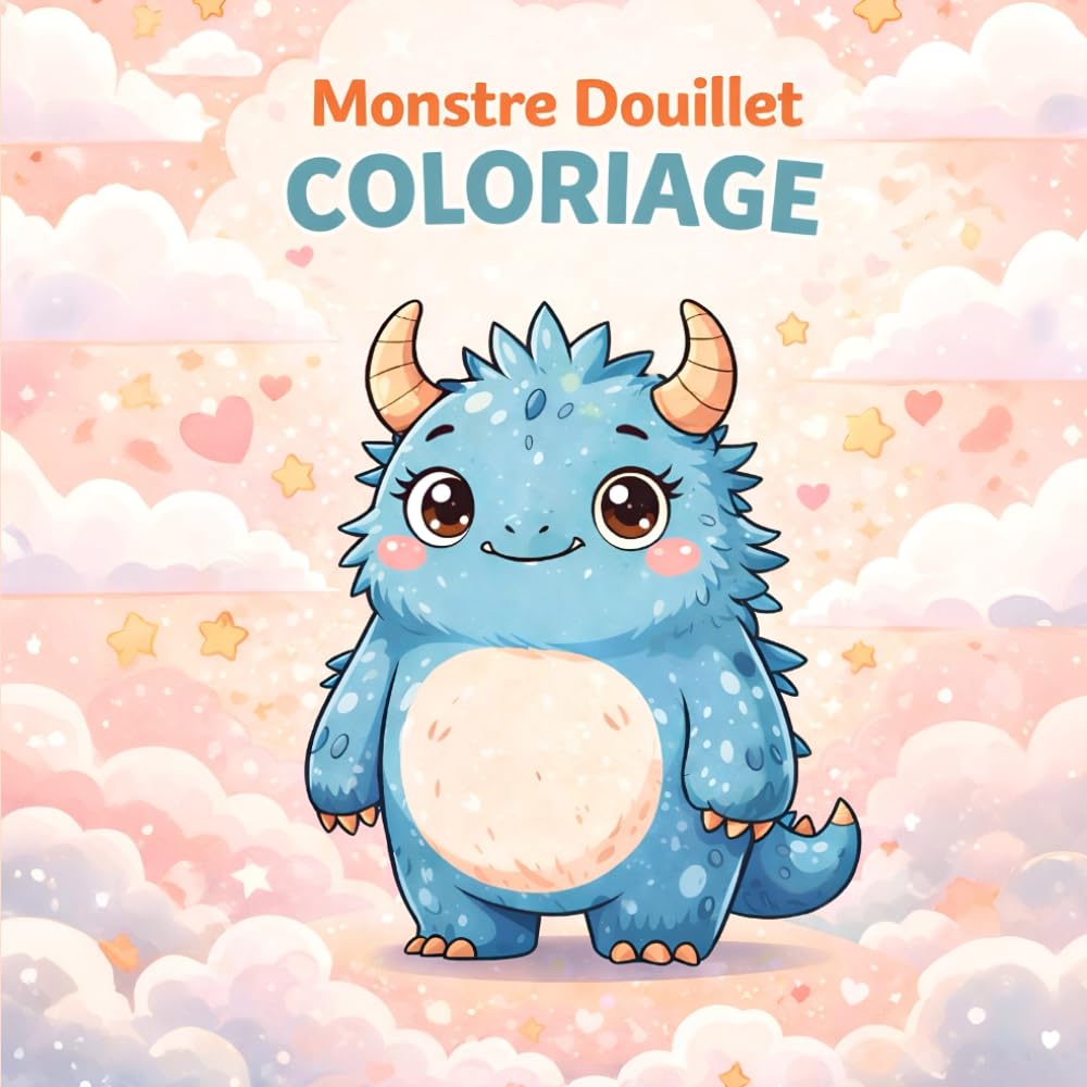 Livre de coloriage – monstres mignons: 40 illustrations de monstres adorables pour un coloriage relaxant (Enfants, adolescents et adultes)