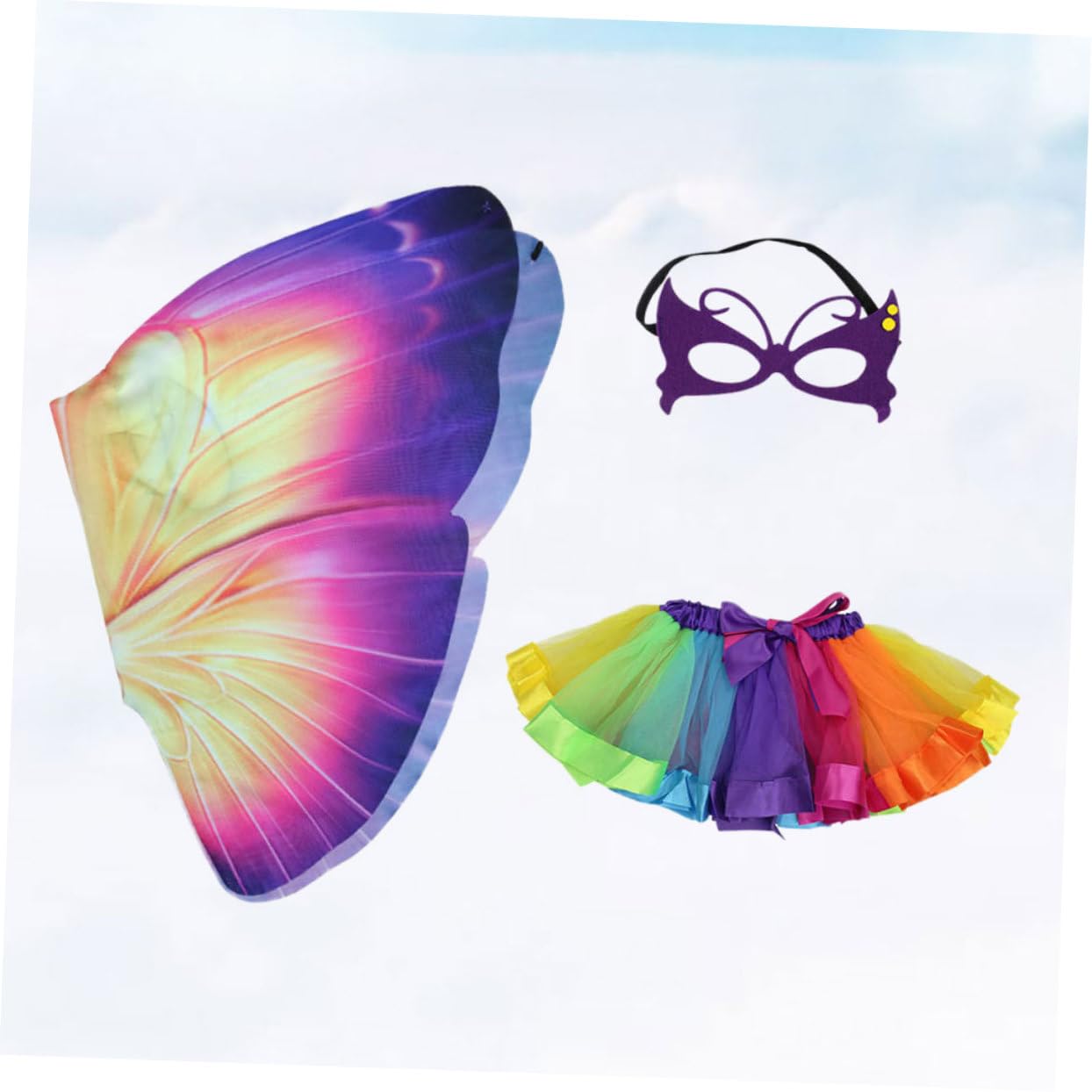 SOIMISS 2pezzi Costume Per Ragazzo Ragazza Con Mantello Maschera Con Occhiali e Gonna Tutu Per Feste Di Cosplay e Attività Di Gioco Immaginativo Per Compleanni e Eventi Tema
