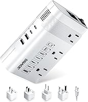 Vista 8 de DOACE Convertidor de voltaje de 220v a 110v EE.UU. a Europa: 350W 220 a 110 Convertidor de voltaje para viajes europeos - Adaptador de corriente
