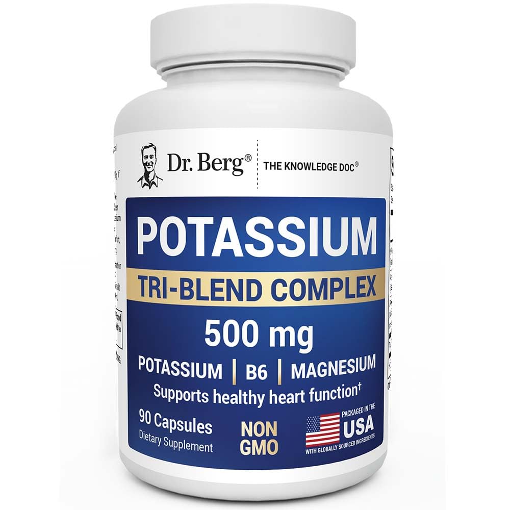 Amazon.com: Dr. Berg Potassium Tri-Blend Complex – 500 mg
