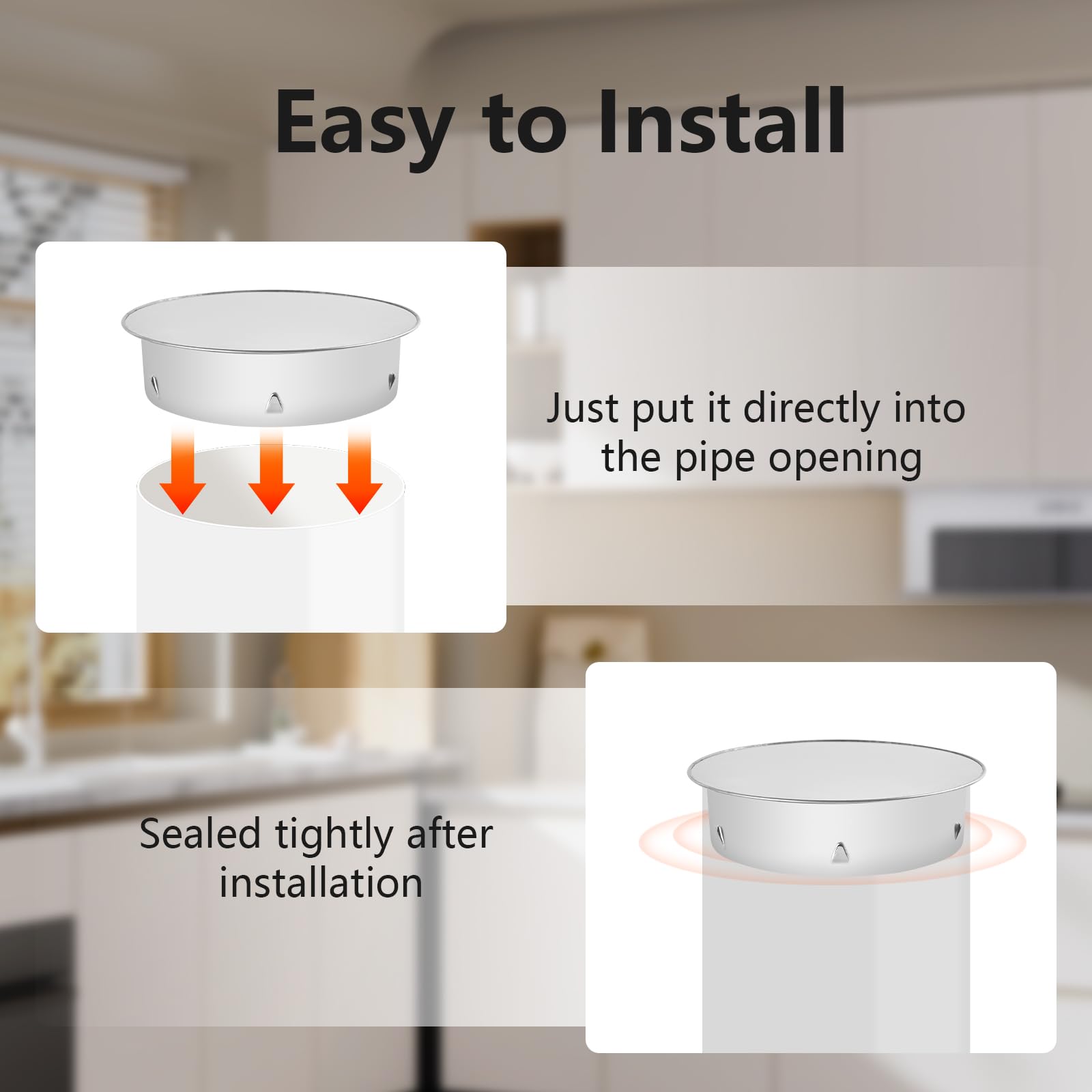 Coperchio Per Foro Camino In Acciaio Inox 200 Mm - Antivento E Antiratto Per Tubi - Foto 3