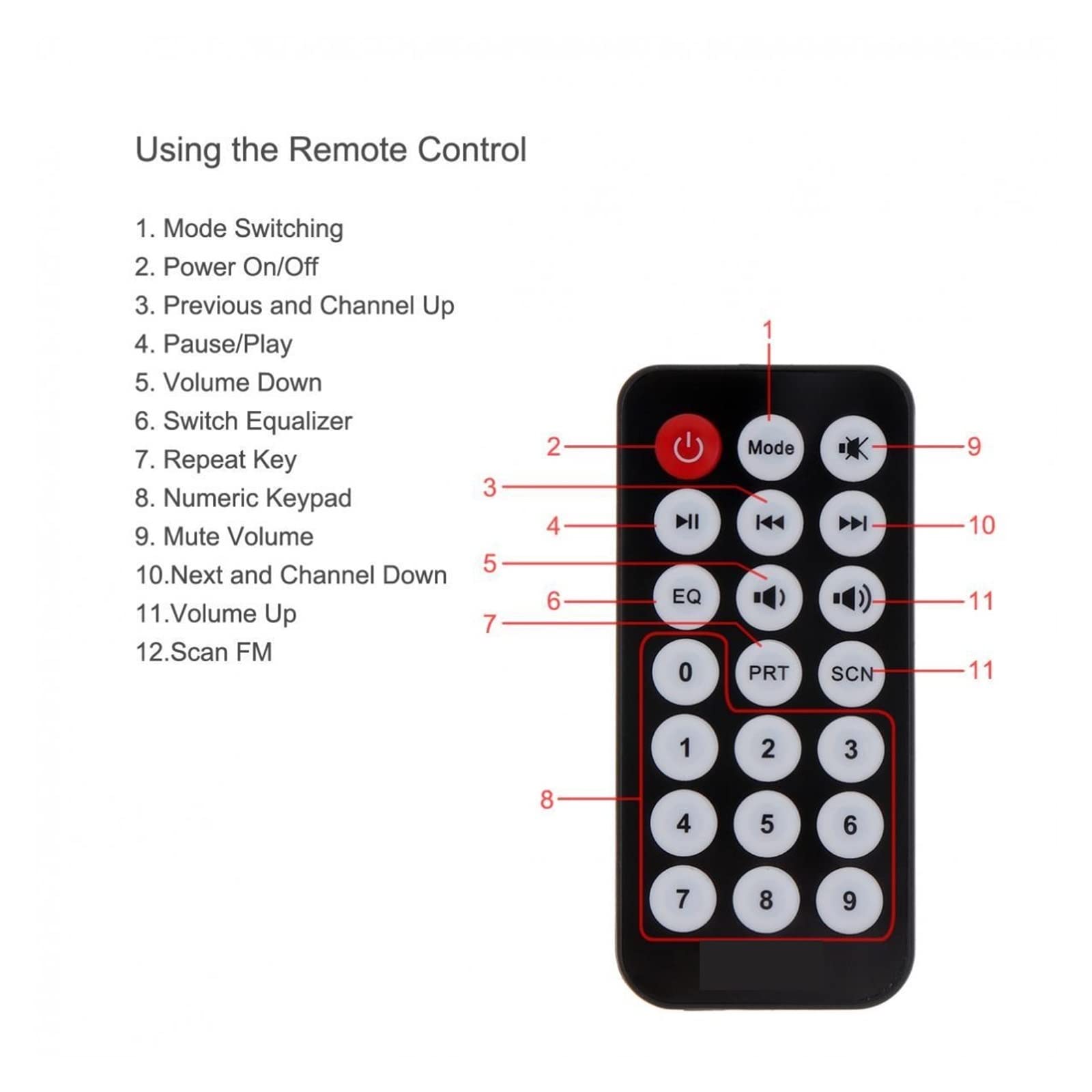 Wzmacniacz, Kompatybilny z samochodowy mini wzmacniacz stereo Hi-Fi Auto FM odtwarzacz MP3 obsługuje USB/SD/DVD/CD z pilotem