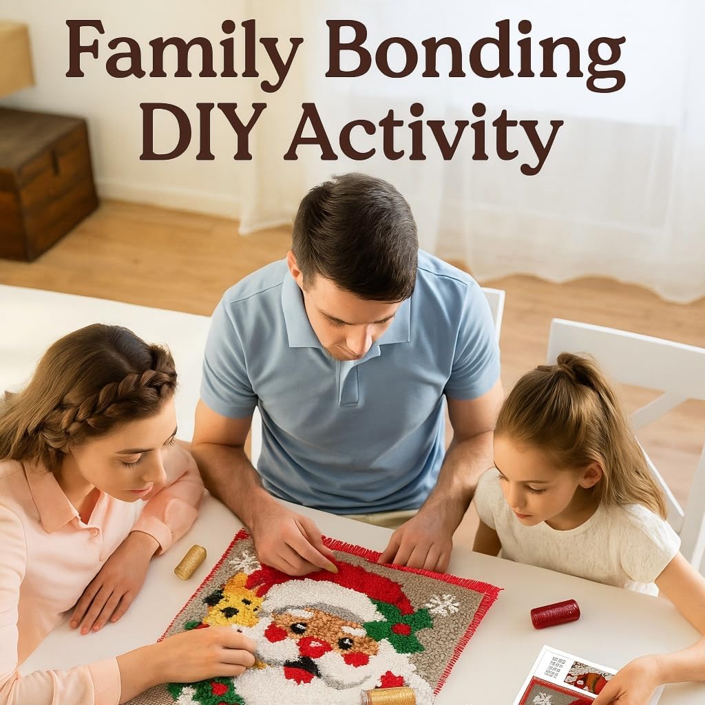 veirousa Colorful Flowers Latch Hook Kits for Adults Beginners - Latch Hook Pillow Kit Pre-Printed Mesh Latch Hook Rug Kits Craft Cushion Set for Home Sofa Decoration 17x17 in. DIY Gift for Mom