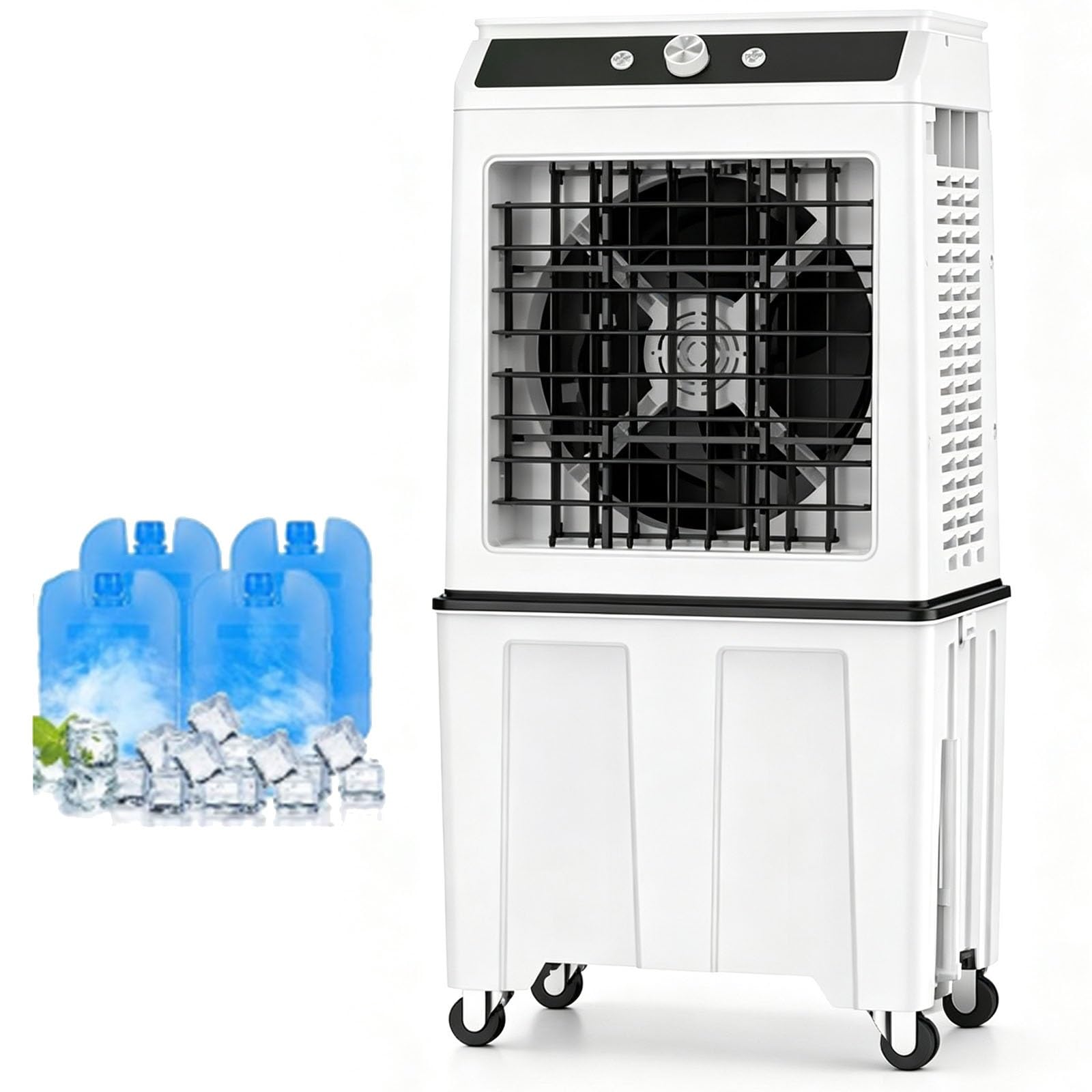 15.8 Gal Water Tank Swamp Cooler Air Conditioner, Evaporative Air Cooler
