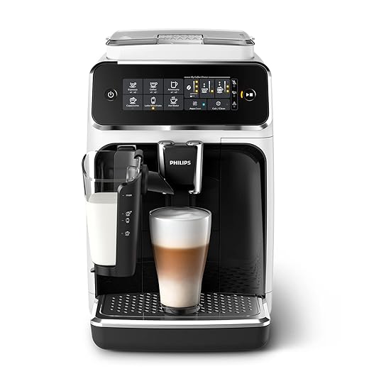 Philips Serie 3200 Cafetera Superautomática - Sistema De Leche Lattego, 5 Variedades De Café, Pantalla Táctil Intuitiva, Blanco (Ep3243/50)