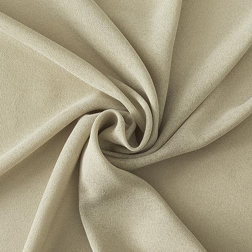 No. 918 Reman 2-Pack Twist Tab Linen Texture Semi-Sheer Tab Top Curtain Panel Pair, 40\" x 96\", Taupe - Thumbnail 6