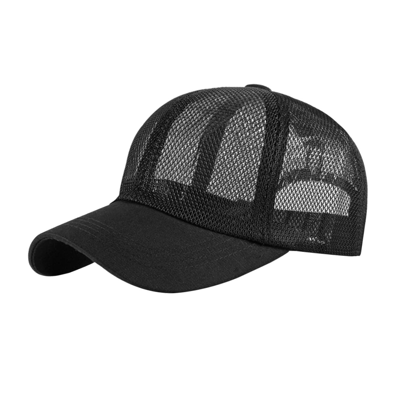 SHERCHPRY 3 Piezas Sombrero Deportivo Transpirable Unisex Gorra Béisbol Verano Protección Solar Exterior para Tenis Senderismo Camping Negro