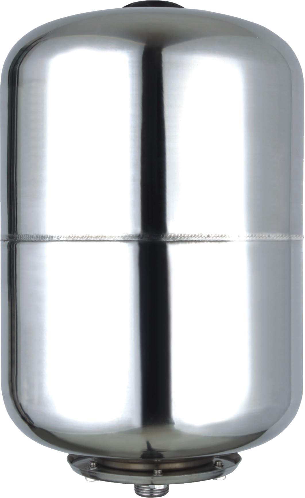 Bricoferr BFG25L Bicchiere di espansione Acciaio inossidabile 25L, serbatoio 8bar, calderino Gruppo di pressione domestico, Grigio