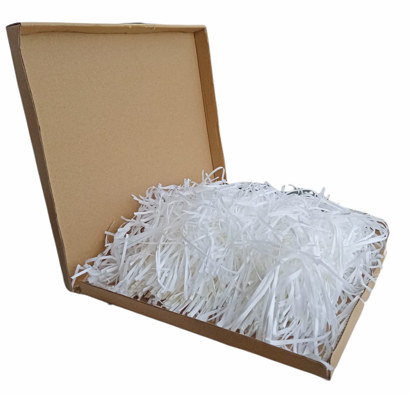 Floralcraft 300g Shredded Tissue Paper (White) - Fine Cut Acid Free Soft Shredded Paper for Gift Box, Hamper Stuffing, Easter Basket Filling, DIY Gift Packaging