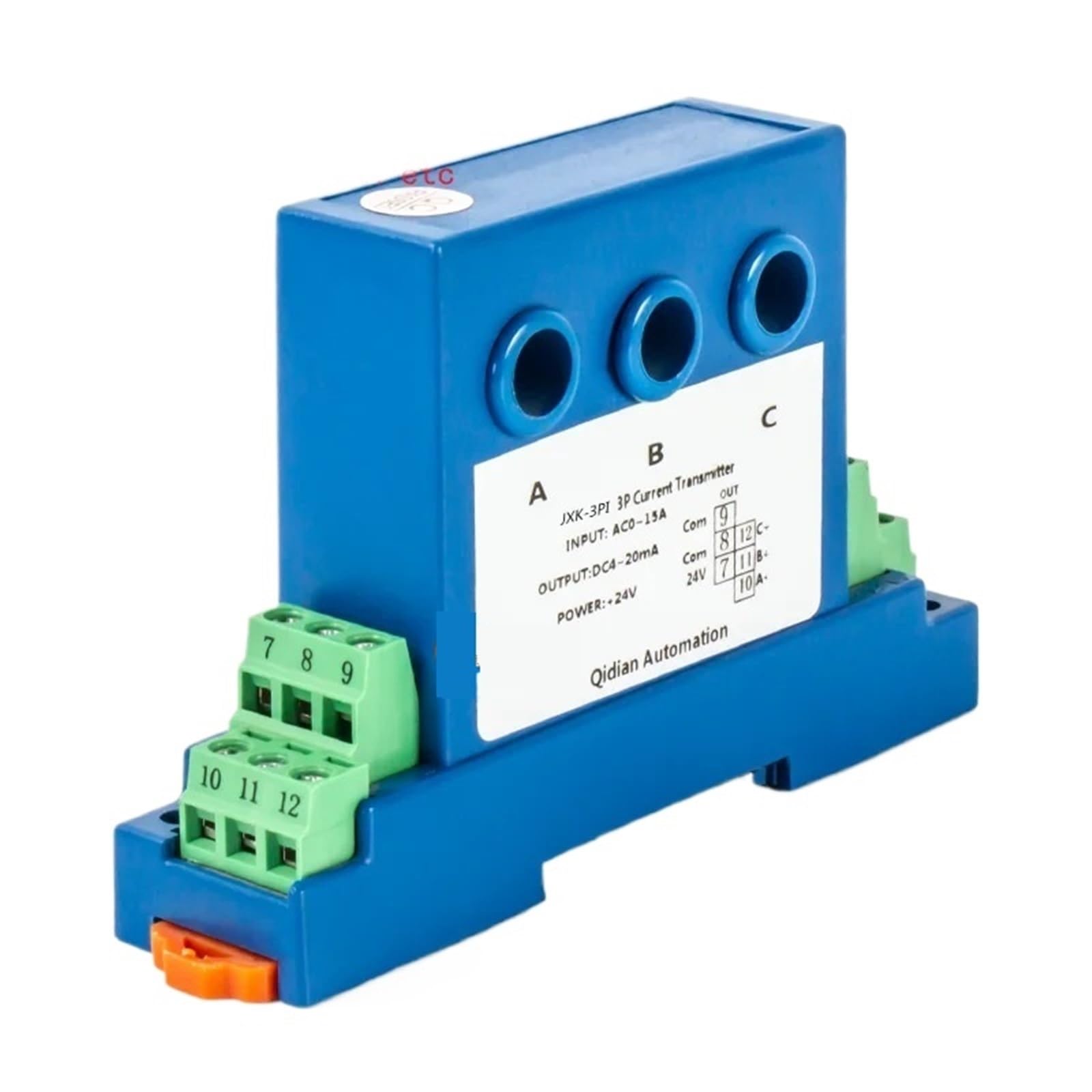 Capteur de courant AC 0-10A pour résoudre les erreurs de lecture analogique sur automate
