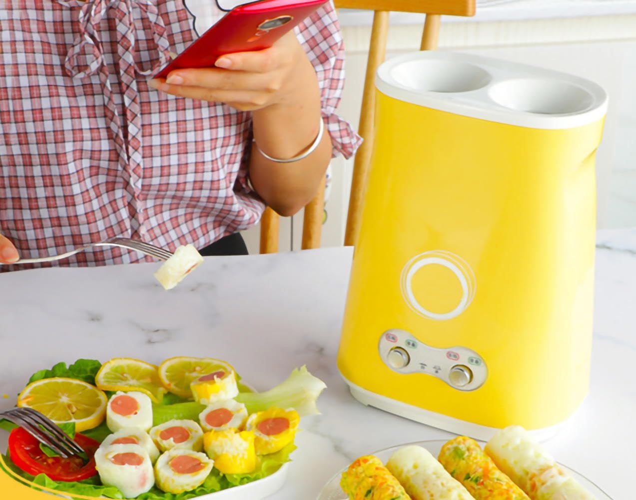 Elektrischer Eierrollen Maker - Automatischer Vertikal Roll Maker Für Frühstück