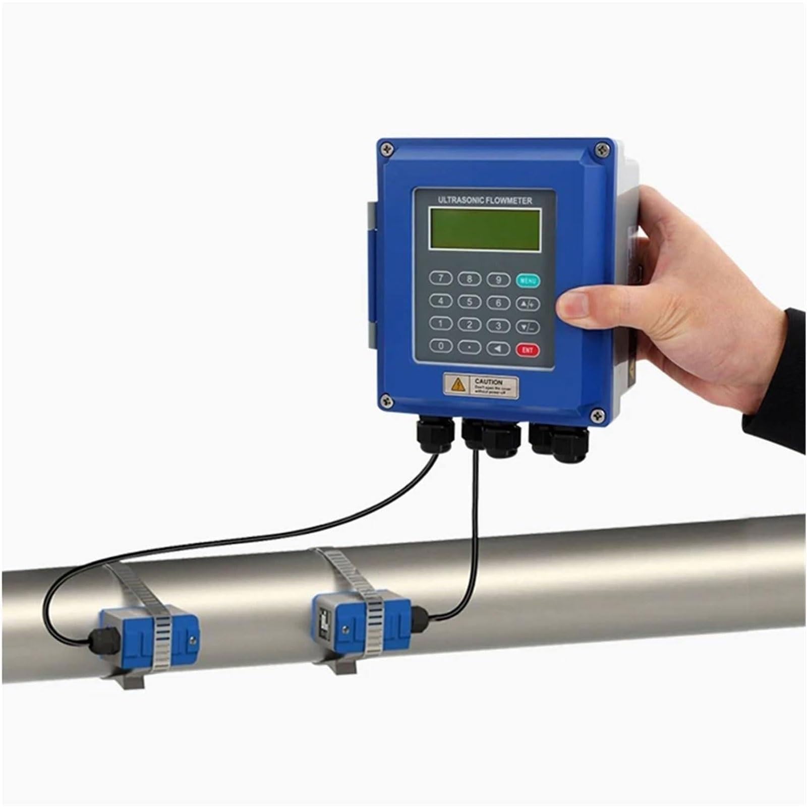 Débitmètre à ultrasons portatif DN50-DN700 avec capteur à pince pour mesure d'eau