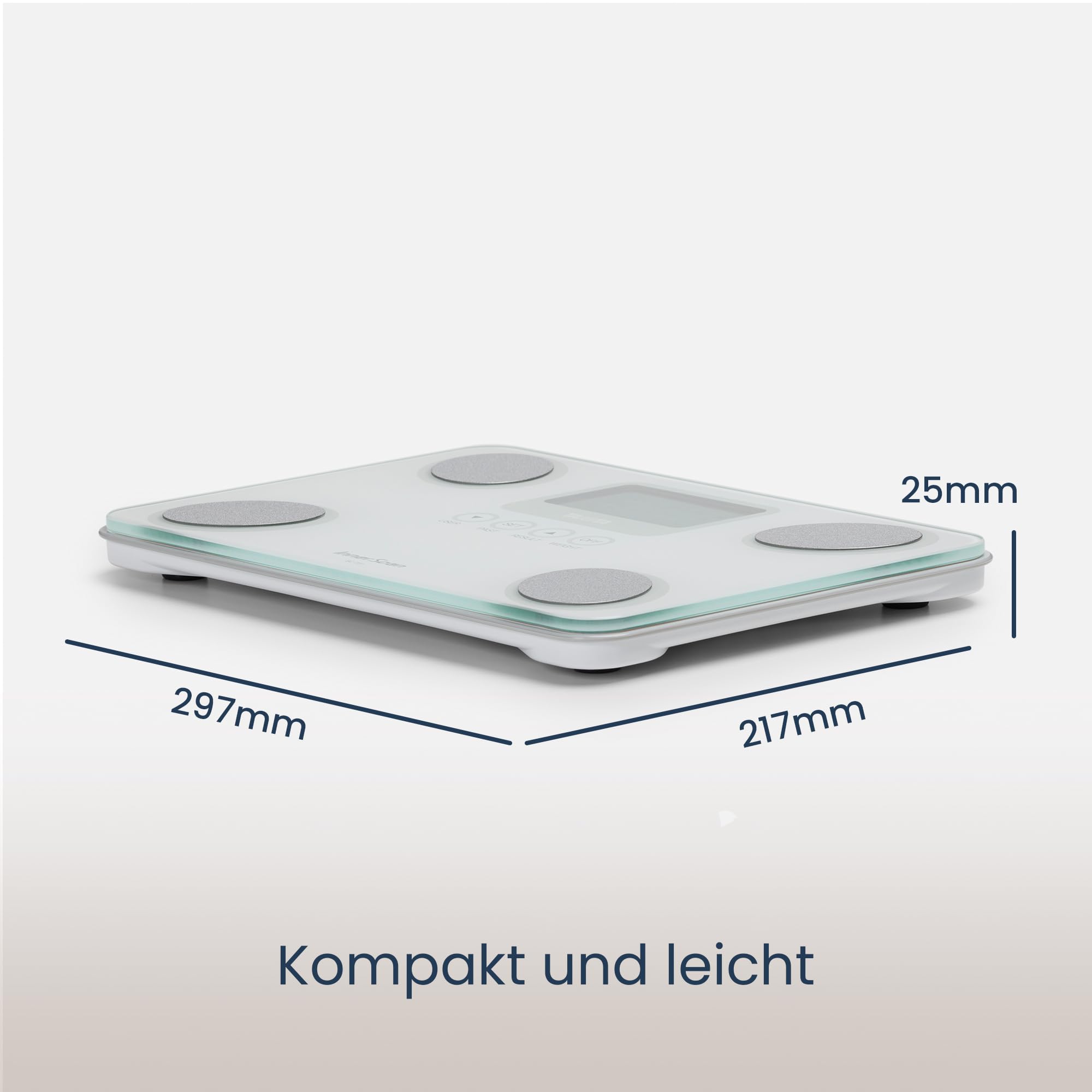 Tanita BC-731 exakte, kleine und handliche Körperanalyse-Waage, Weiß