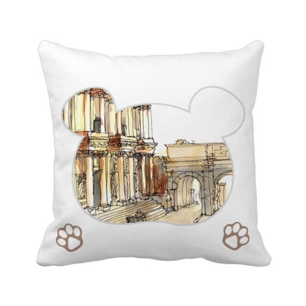 Housse de coussin Izmir Turquie Ephesus ours en textile noble de salon