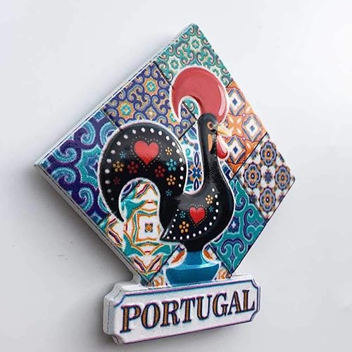 Miniatura 3 de 3D Portugal refrigerador imán nevera recuerdos turísticos hecho a mano resina artesanía pegatinas magnéticas hogar cocina decoración viaje regalo