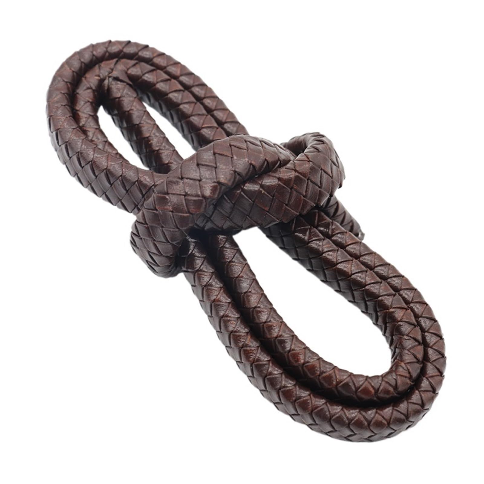 Genuine Braided Leather Cord 1 Meter Round Flat Genuine Leather Cords Vintage Cording for DIY Bracelet Jewelry Making Findings(Color 1)