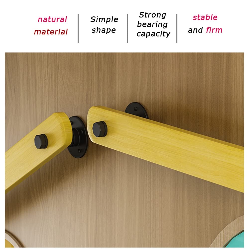 Barandilla ajustable de madera verde para niños, barandilla de seguridad montada en la pared, ideal para niños con discapacidades, diseño seguro y duradero