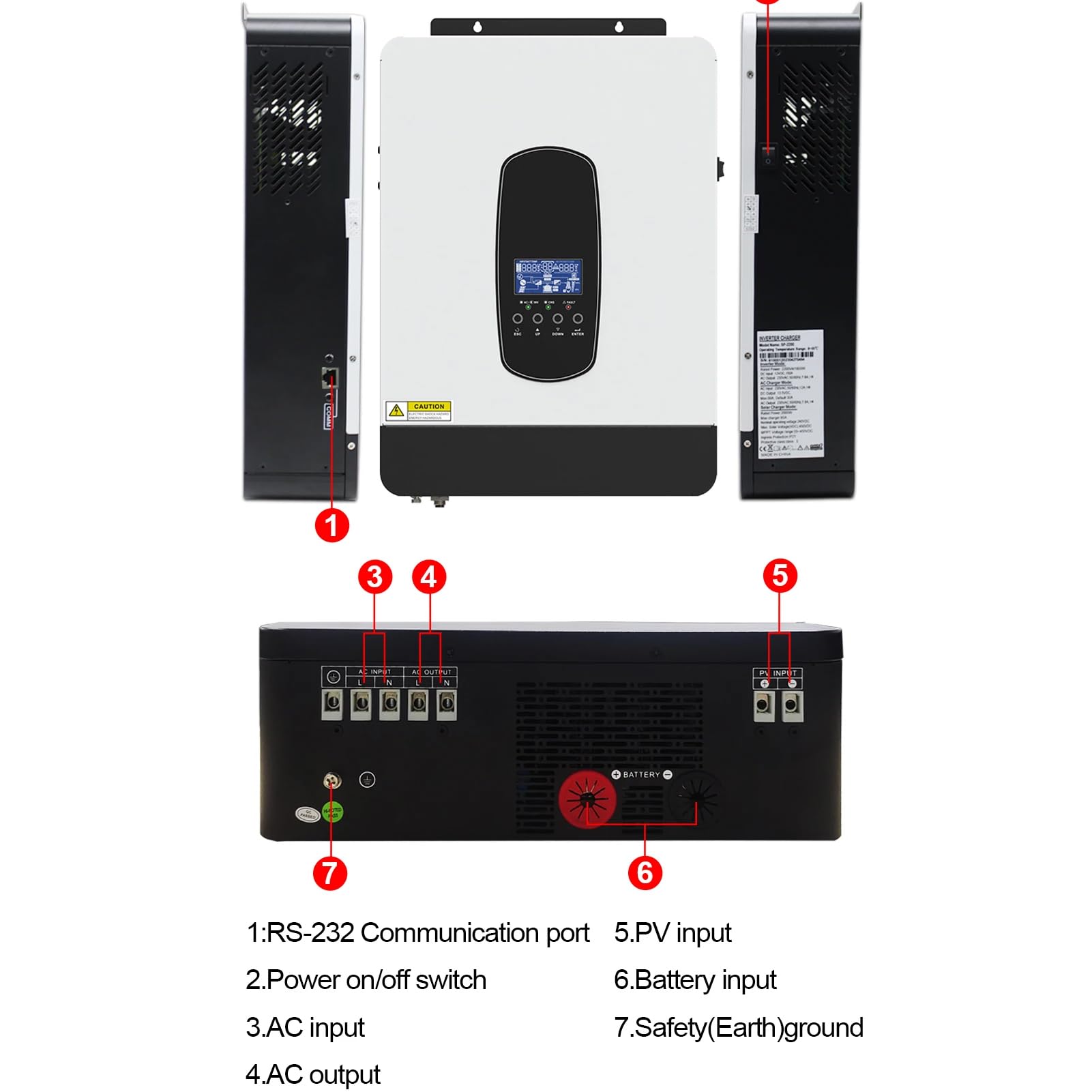 Inversor Solar Hibrido 24v 220v Onda Pura 3000W