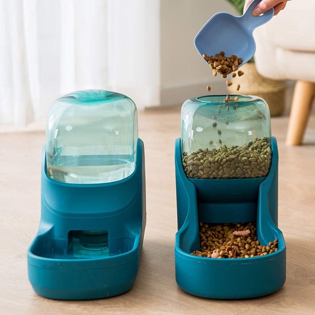 Pet Feeder Drinking Fountain, Drinking Bottle Slow Feeding Drinking Water Container Pet Supplies (Size : Large) (Small)