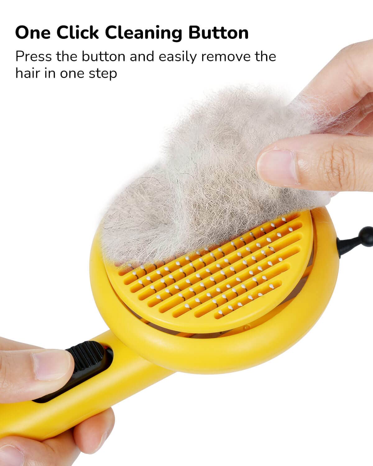 Cat Brush for Shedding With Oneclick Cleaning Button Dig AMZ