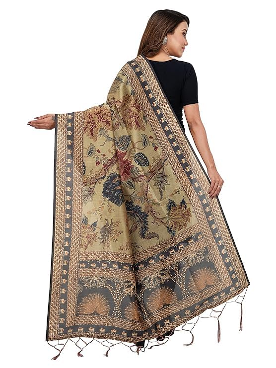 Women's Chanderi Silk Dupatta (Only Dupatta)3
