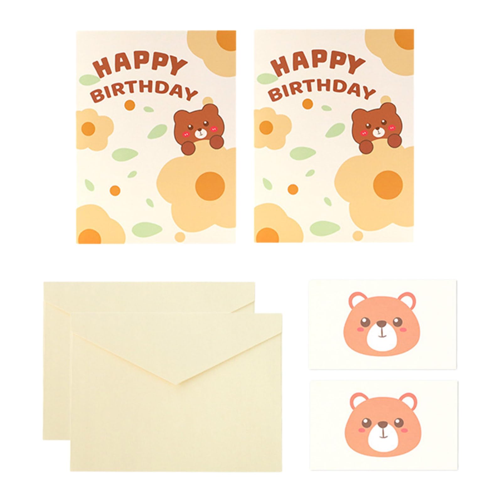 Tsophreniq Stylish 3D Plush Bear Birthday Card 3D Plush Bear Birthday Card Warm Festival Greetings for Friend