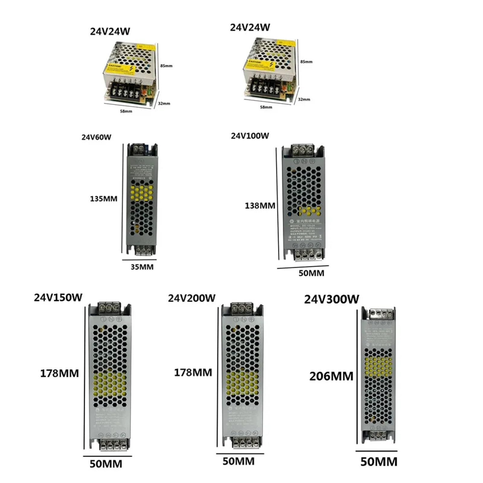 Dünnes Schaltnetzteil DC 12V 24V 48V 60W 100W 300W AC110-240V Quellenadapter 1St(12V-12W)