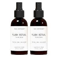 Vista 67 de Muse Apothecary Flush Ritual - Aerosol para inodoro aromático y refrescante, usar antes de ir, 4 onzas, infundido con aceites esenciales naturales