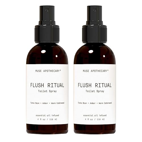 Miniatura 65 de Muse Apothecary Flush Ritual - Aerosol aromático y refrescante para inodoro, uso antes de ir, 8 onzas, infundido con aceites esenciales naturales