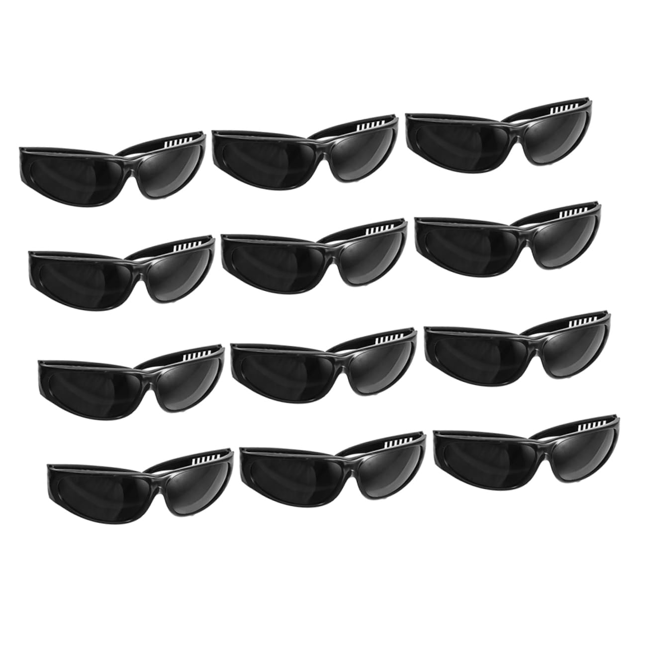 2 Sätze Schweissbrillen Schweißen Schweißer Erwachsene Arbeitsbrille Arbeiten Schutzbrille Über Brille Schweißsicherheitsbrille Schweißbrillenschutz Abs Schwarz 12 Stücke * 2